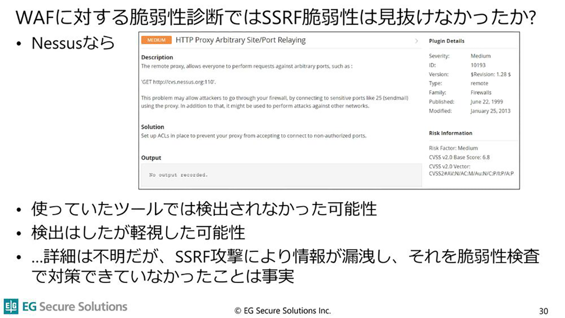 WAFに対する脆弱性診断ではSSRF脆弱性は見抜けなかったのかについて スライド