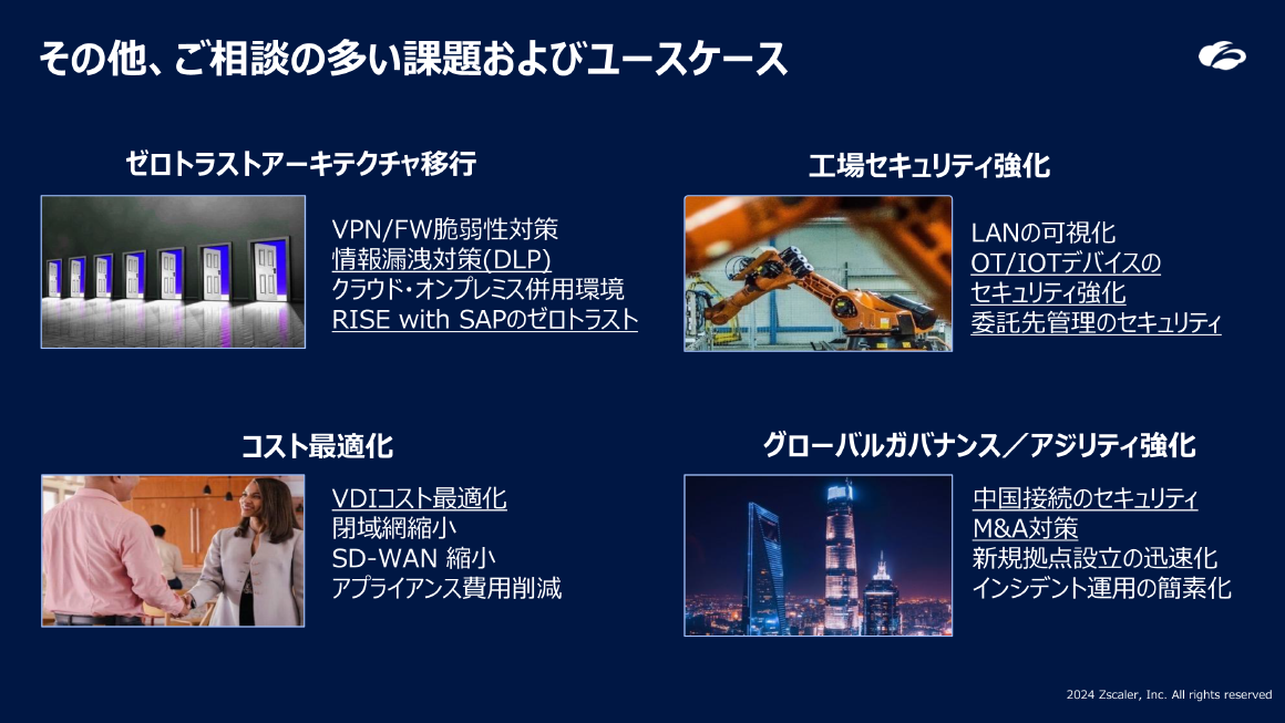 その他、ご相談の多い課題およびユースケース スライド 