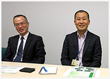 北野 昭生 部長 (左) 小室 孝洋 課長 (右)