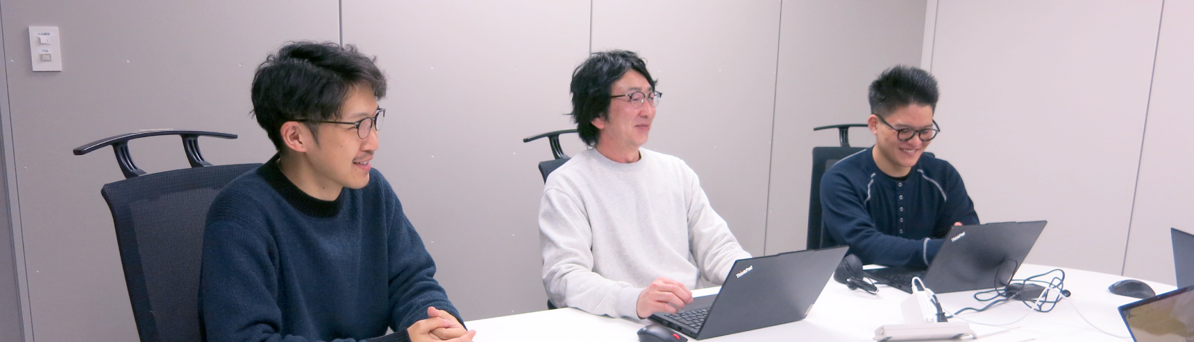 経営企画室 システム企画開発T 長浦様・小松﨑様・島田様