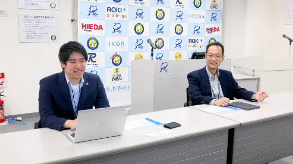 取材協力いただいた情報システム部の塘田部長（右）と古頭様（左）