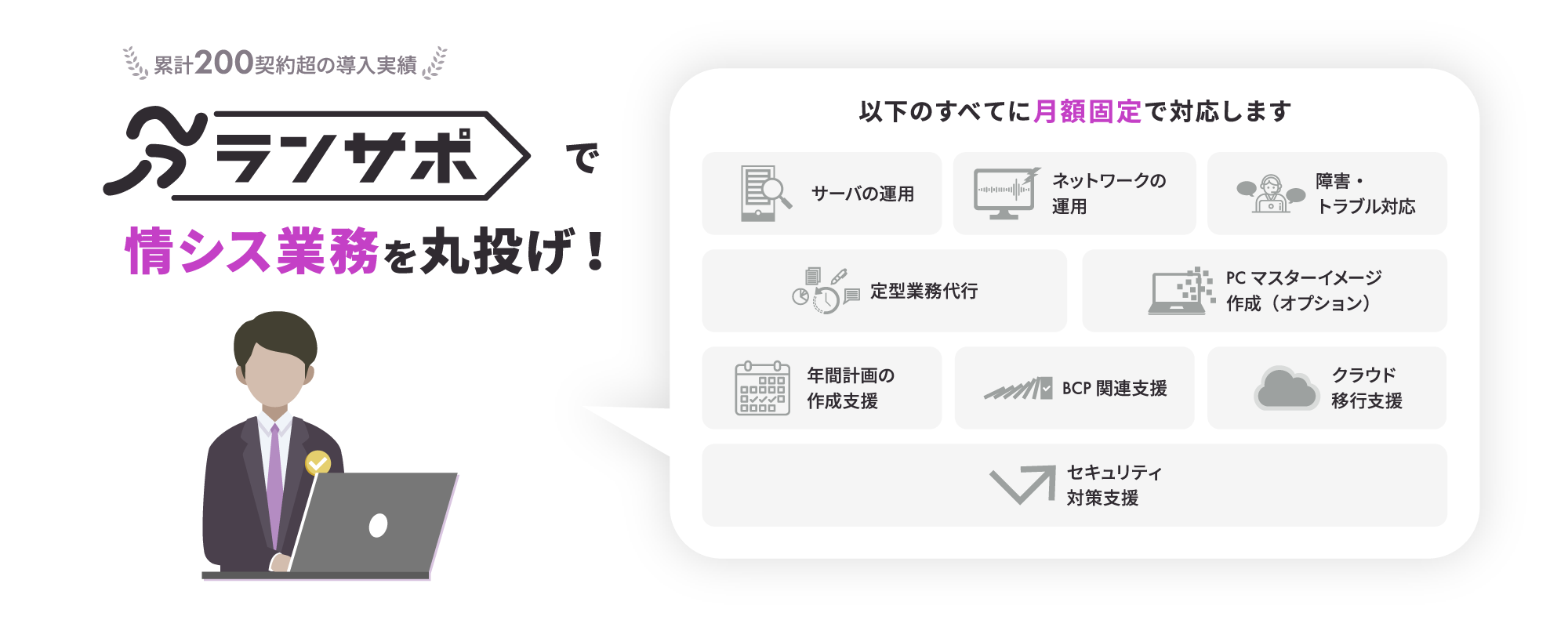 ランサポの特長 図