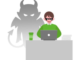 内部不正対策のイラスト