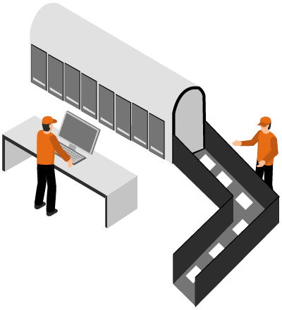 自動車部品メーカー 工場イラスト