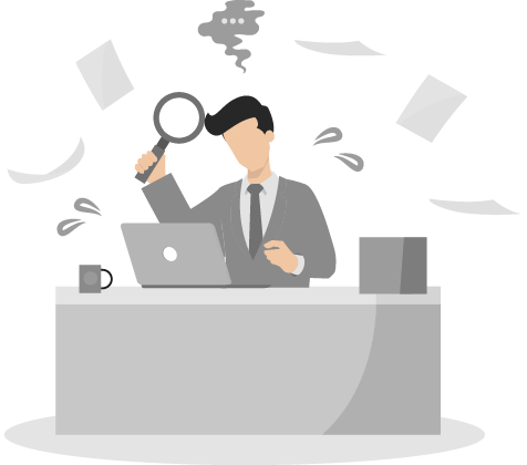 人材不足を表しているイラスト